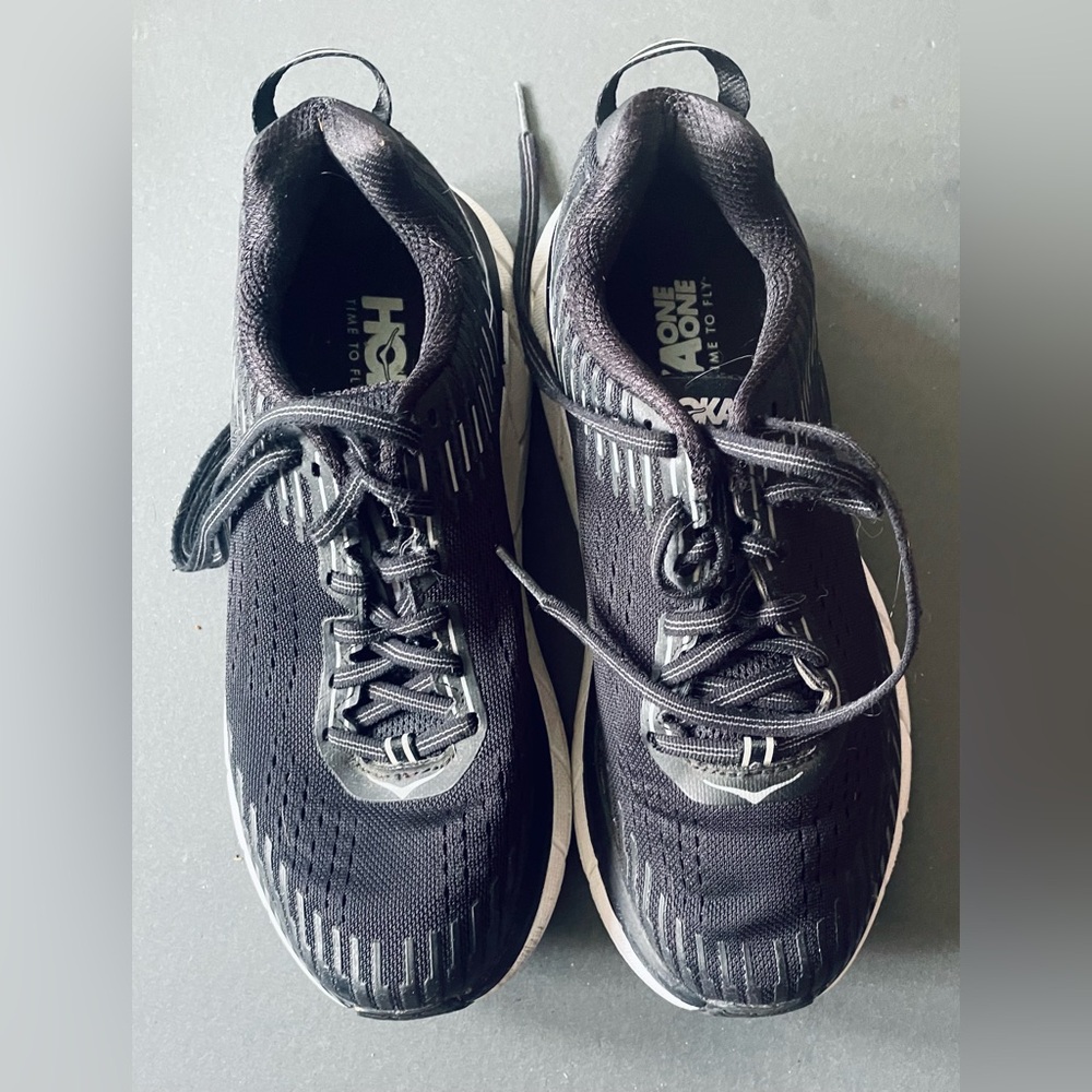 Hoka Black and White Women's Sneakers